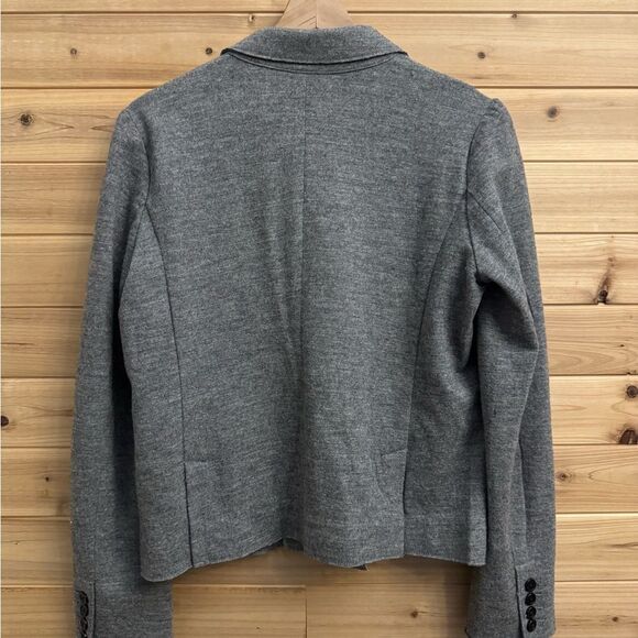 J Crew Size 8 Heather Gray Thandie Double Breasted Wool Blazer Jacket - Picture 7 of 13